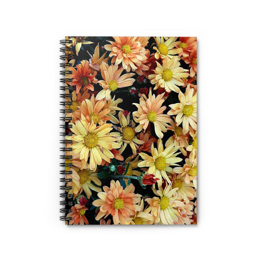 Fall Asters Notebook - Ruled Line