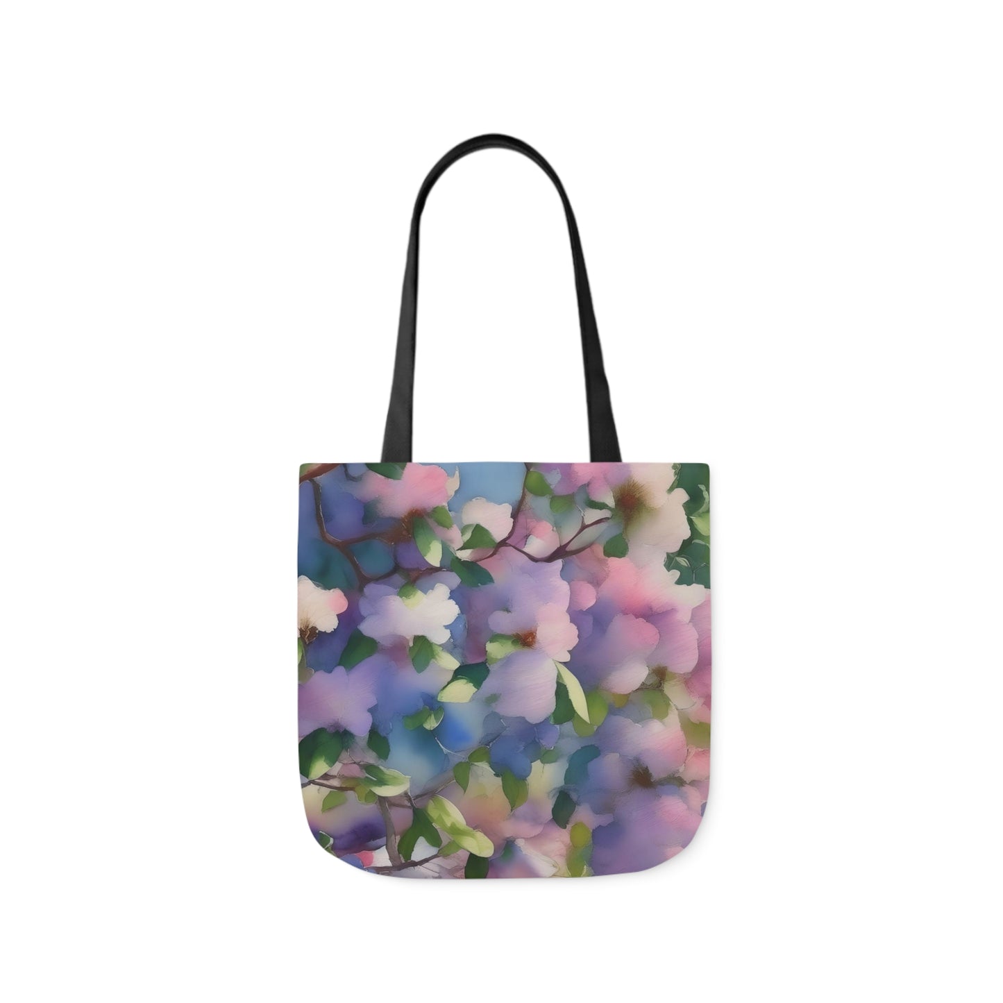 Spring Floral Canvas Tote