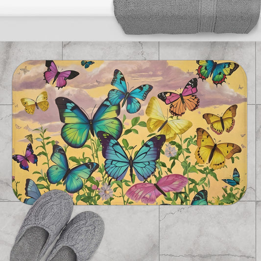 Butterfly Bath Mat