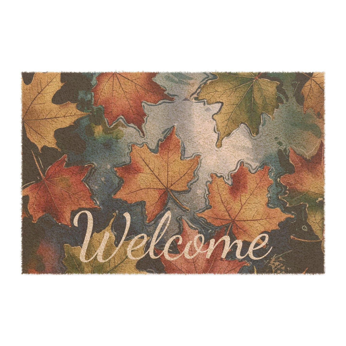 Fall Leaves Welcome Doormat