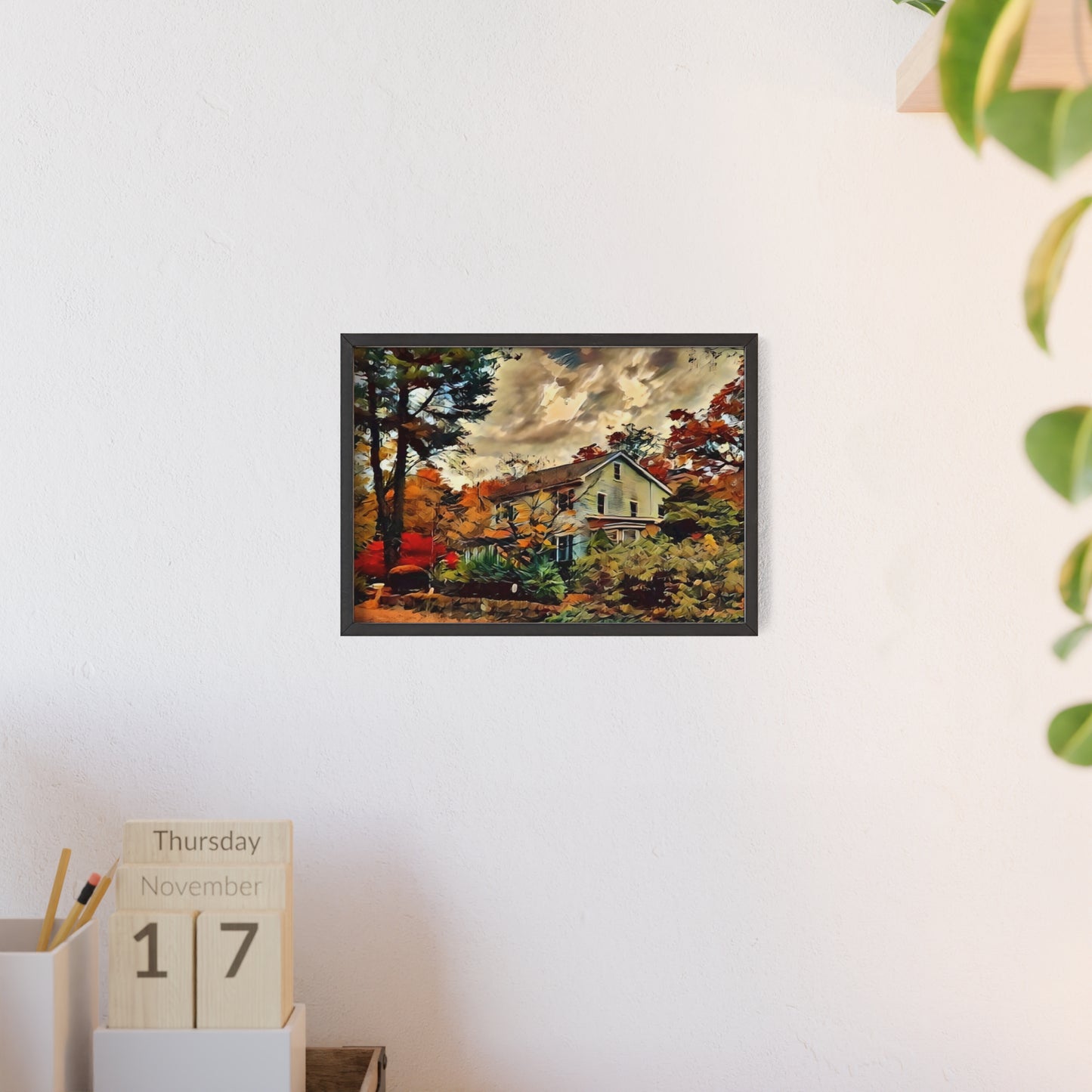 Impressionistic Fall Country Home
