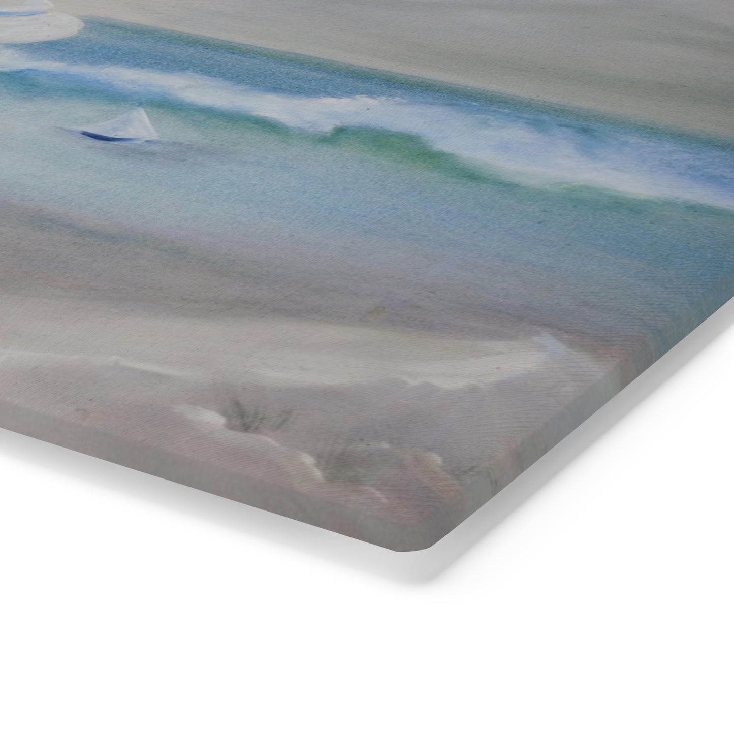 Dodie's Boy and Girl at the Beach Glass Cutting Board