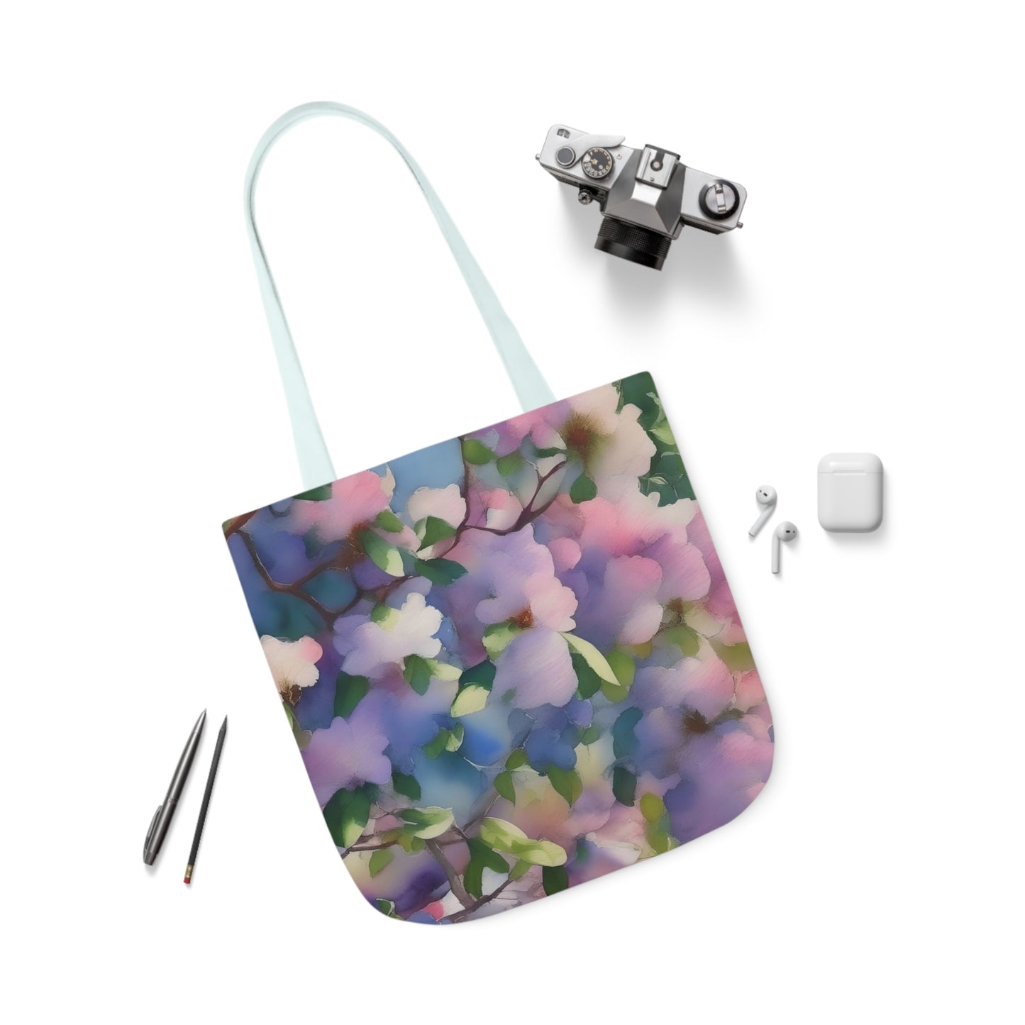Spring Floral Canvas Tote