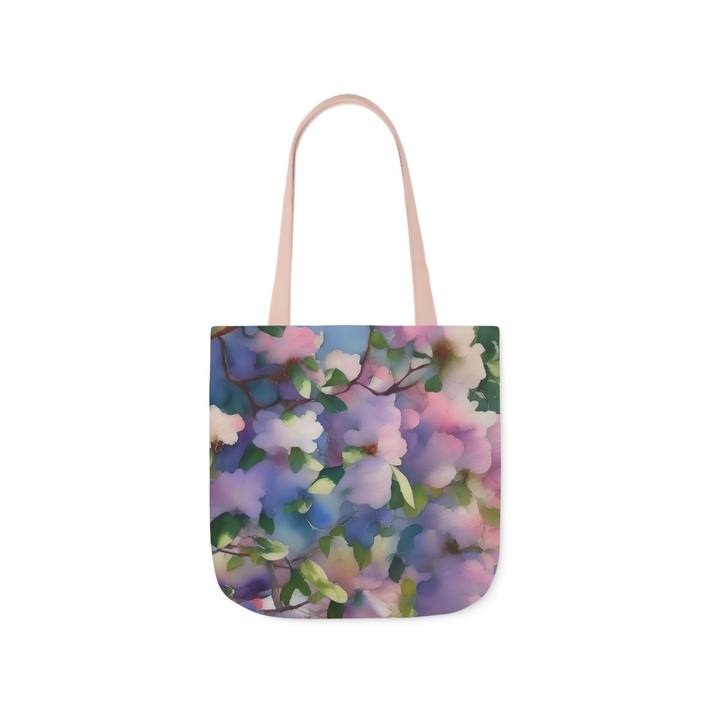Spring Floral Canvas Tote