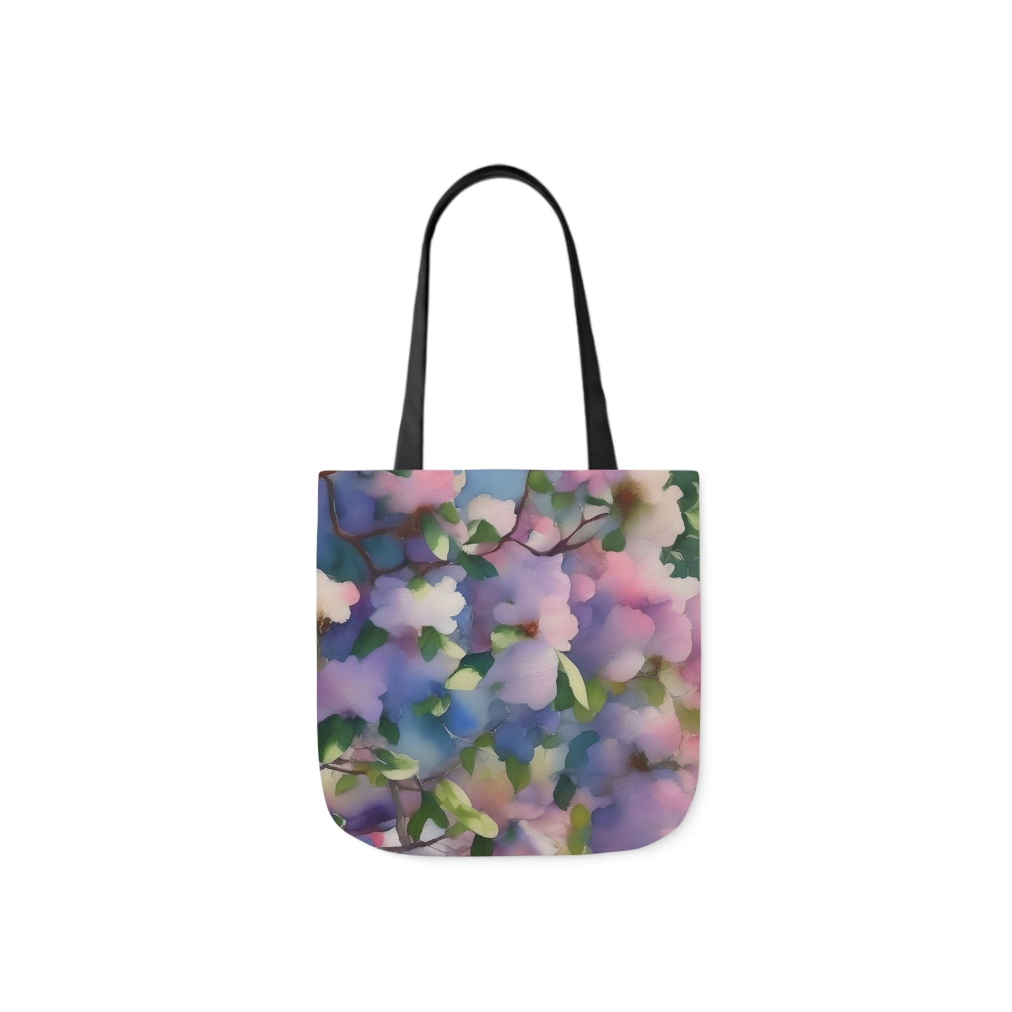 Spring Floral Canvas Tote