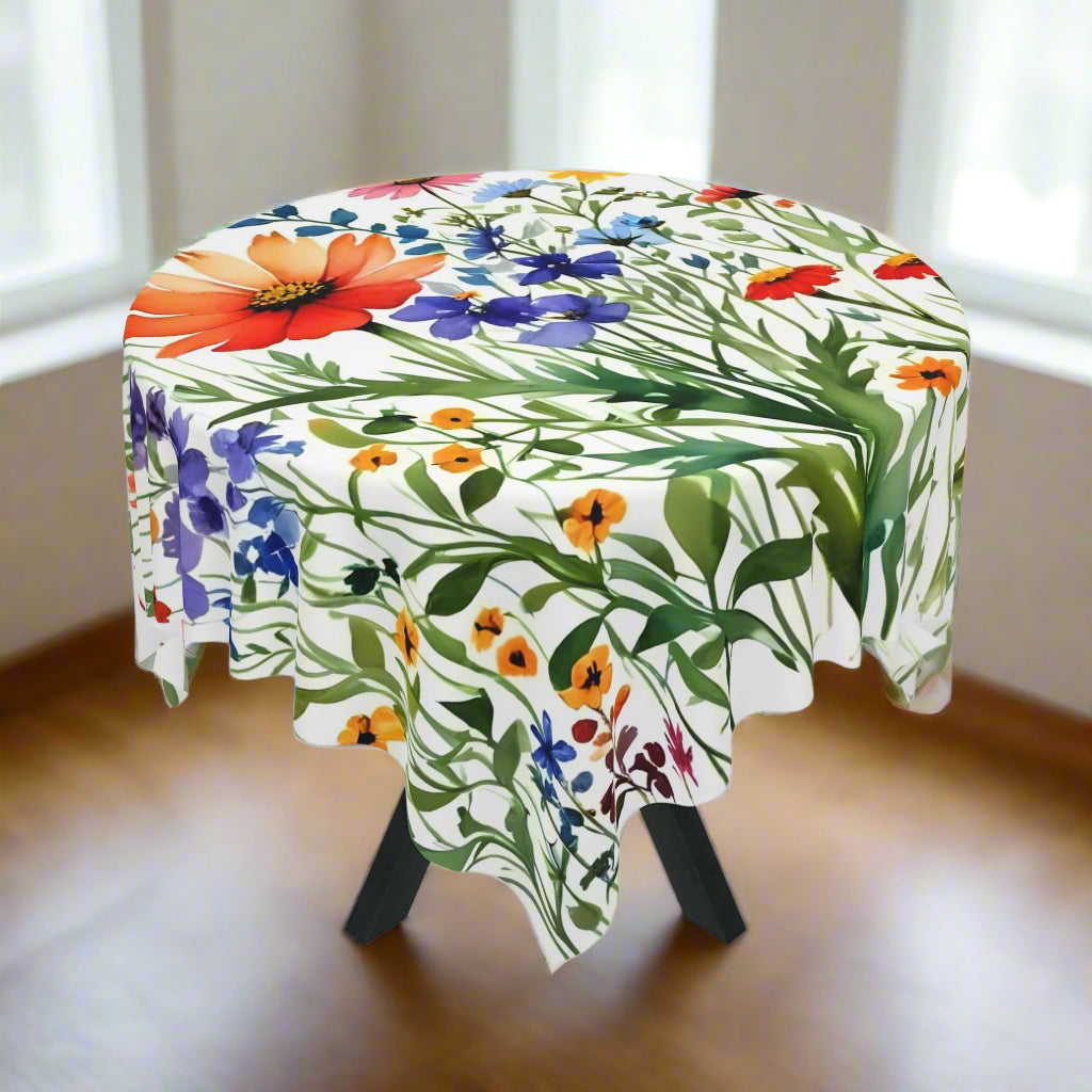Wild Wildflower Accent Tablecloth