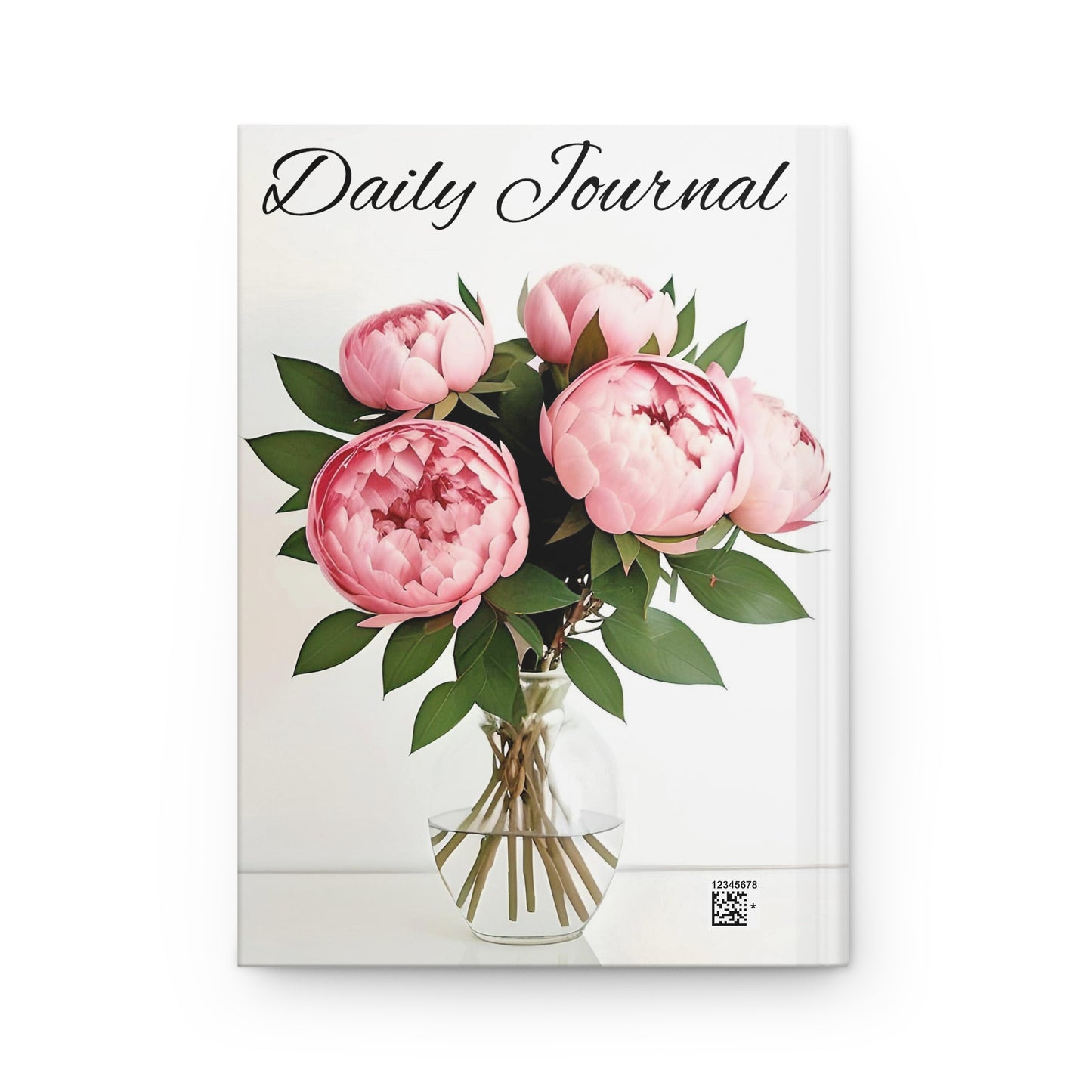 Peonies in a Vase Hardcover Journal