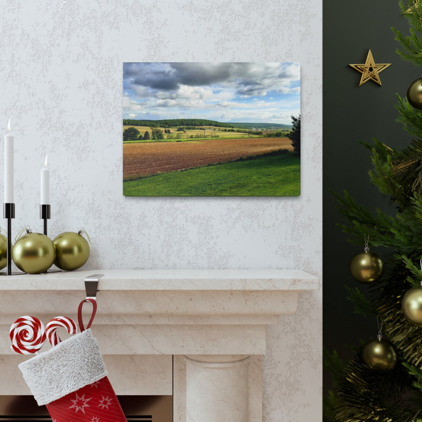 Planting Time on the Farm in Pennsylvania Canvas