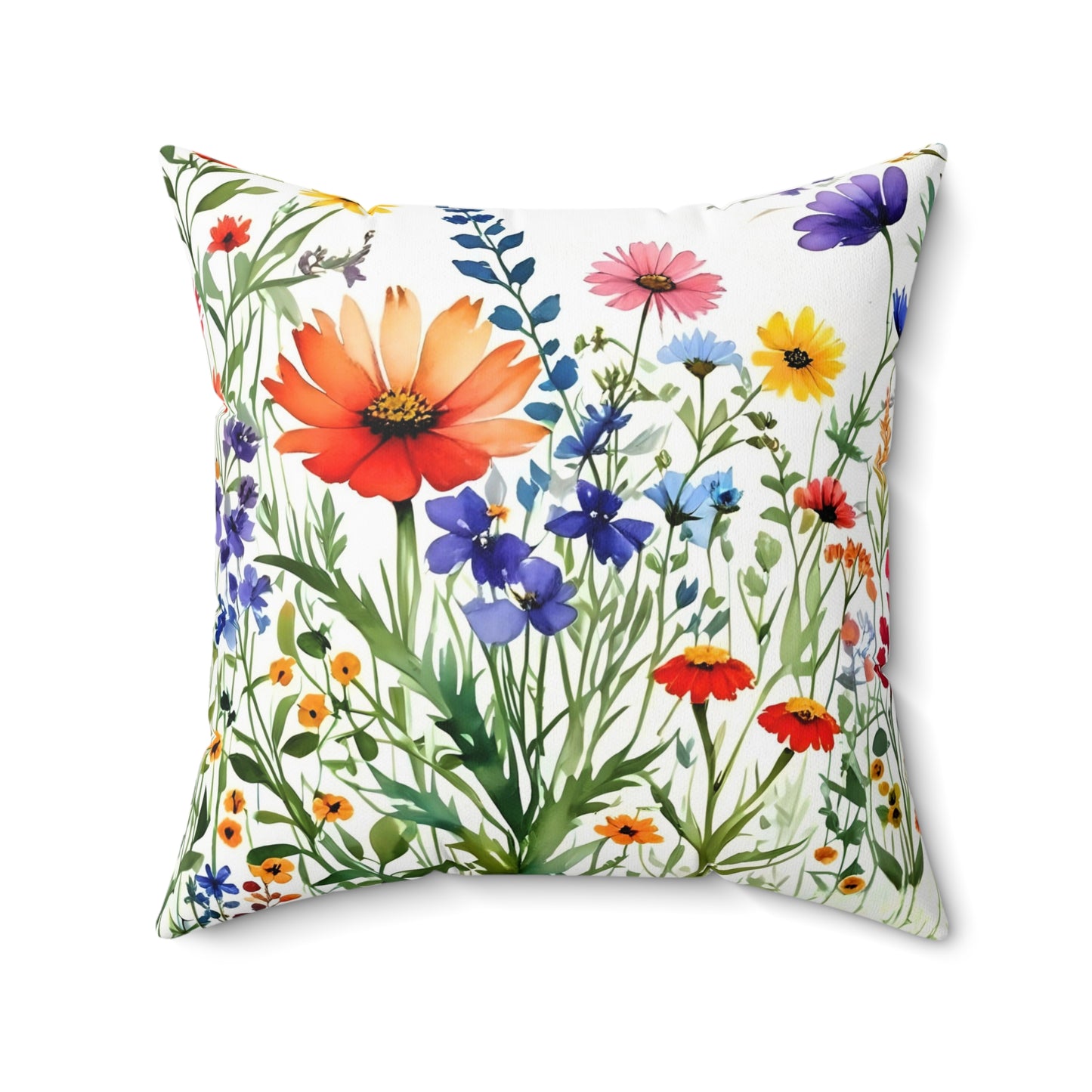 Wild Wildflower Square Pillow