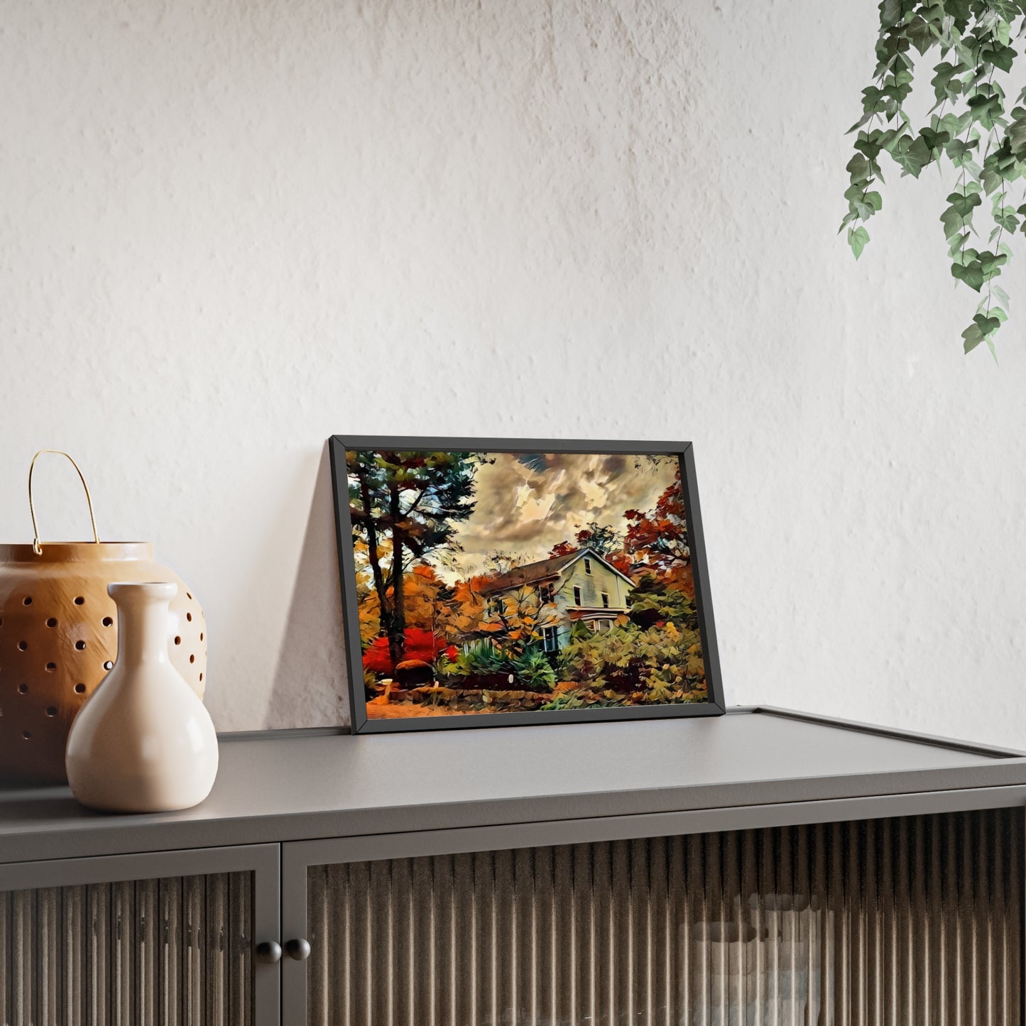 Impressionistic Fall Country Home