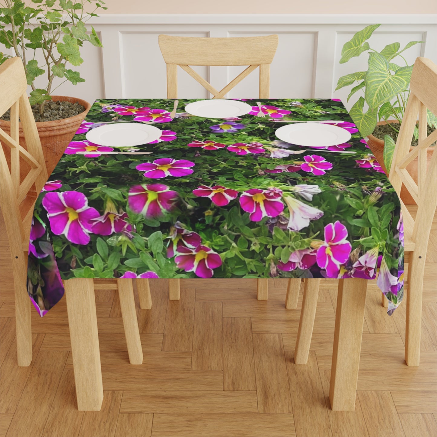 Rose's Flower Explosion Accent Tablecloth
