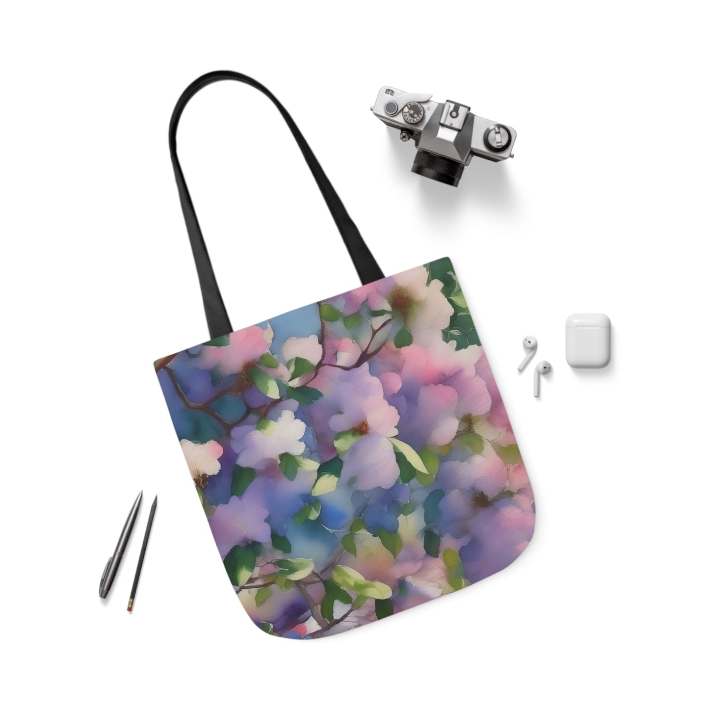 Spring Floral Canvas Tote
