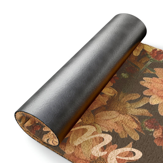 Fall Asters Welcome Doormat