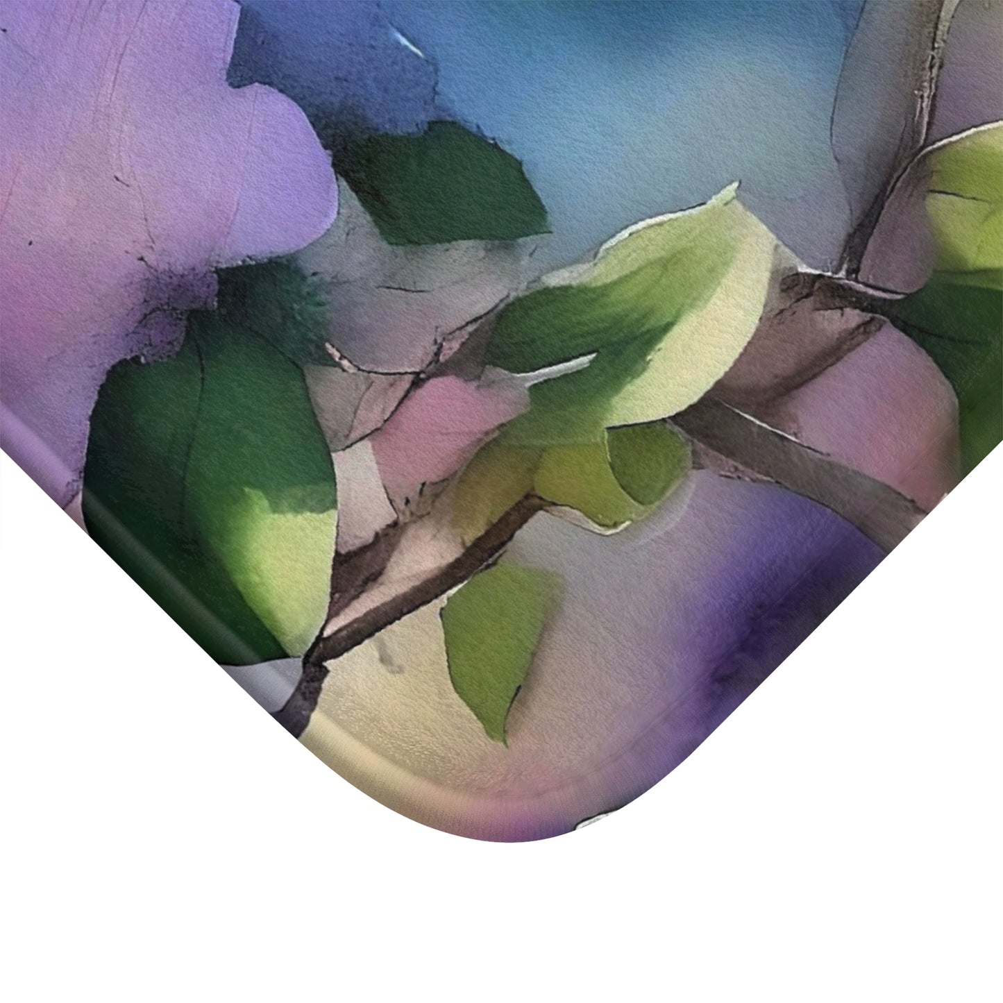 Impressionistic Floral Bath Mat