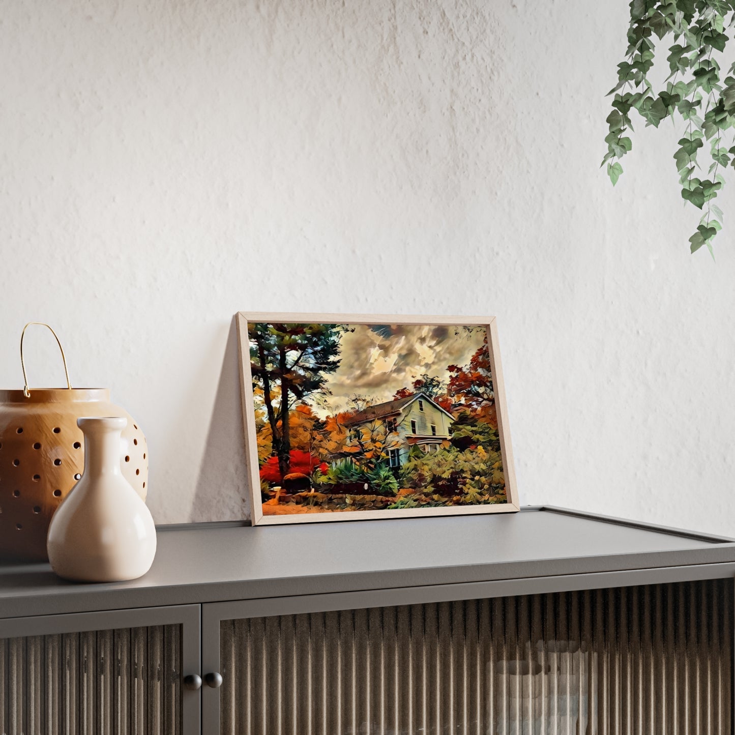 Impressionistic Fall Country Home