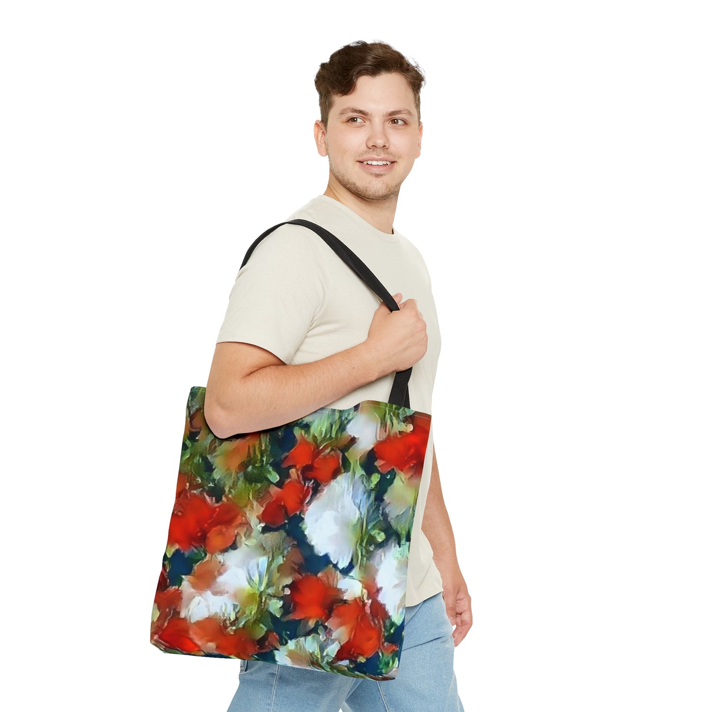 Impressionistic Holiday FlowerTote