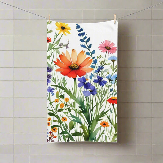 Wild Wildflower Hand Towel