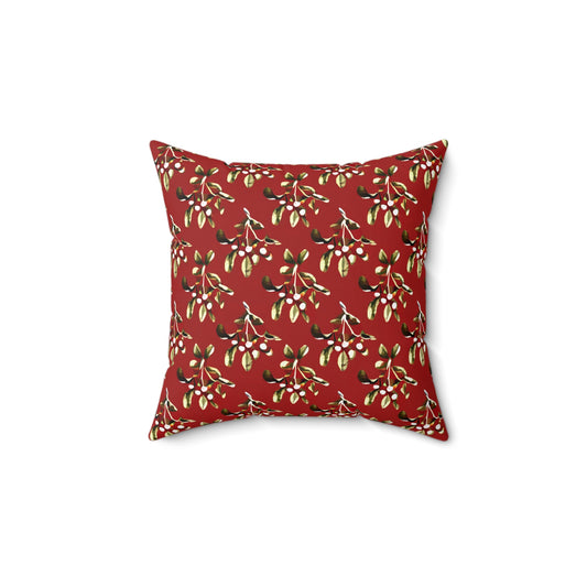 Mistletoe Holiday Accent Pillow