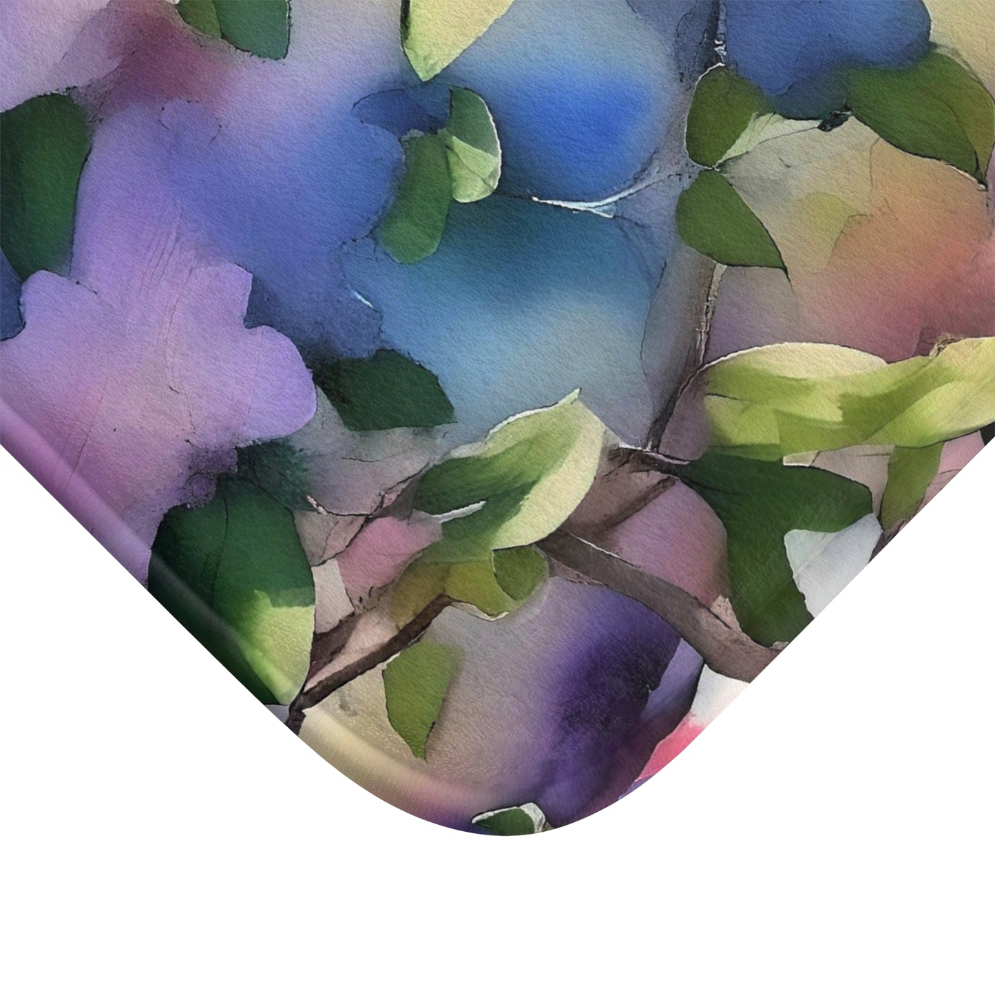 Impressionistic Floral Bath Mat