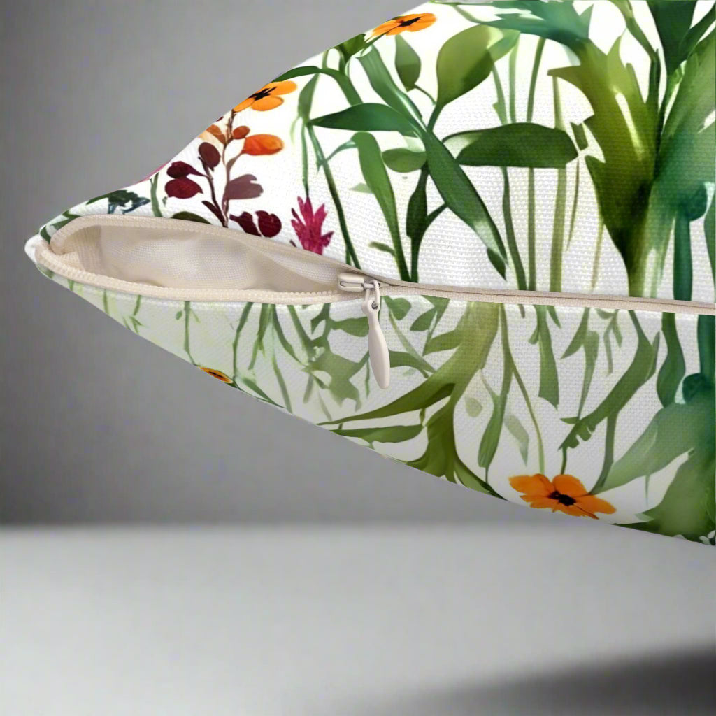 Wild Wildflower Square Pillow