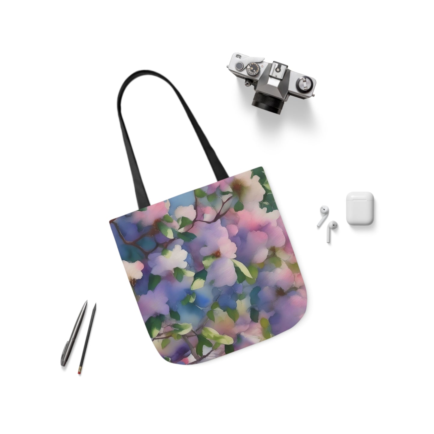 Spring Floral Canvas Tote