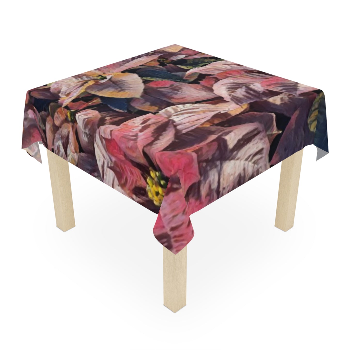 Pink PoinsettiaTablecloth