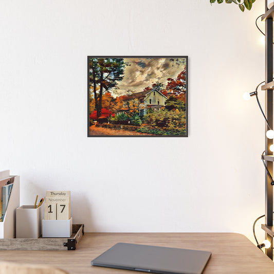 Impressionistic Fall Country Home