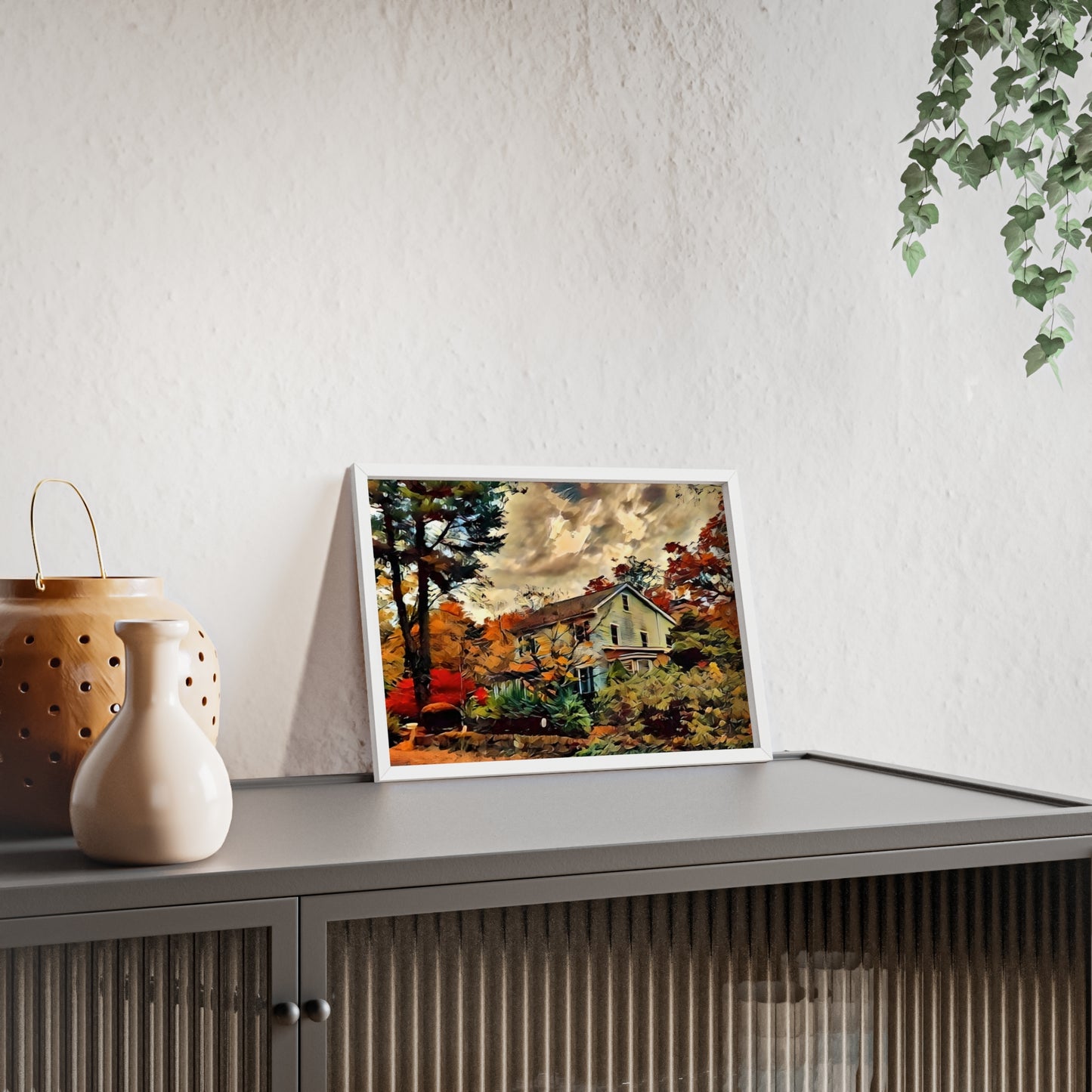 Impressionistic Fall Country Home