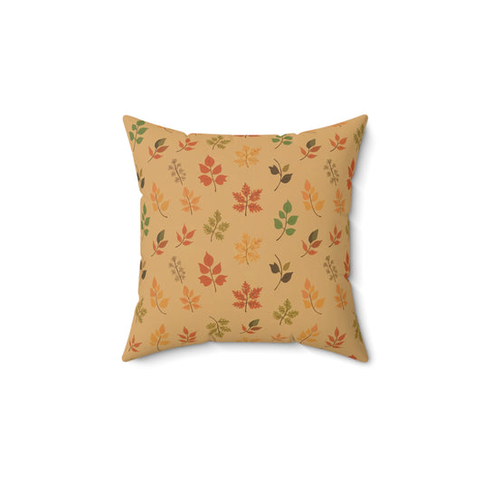 Floating Fall Leaves Accent Pillow