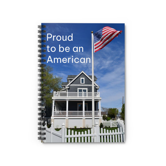 Proud to be an American Notebook - Ruled Line