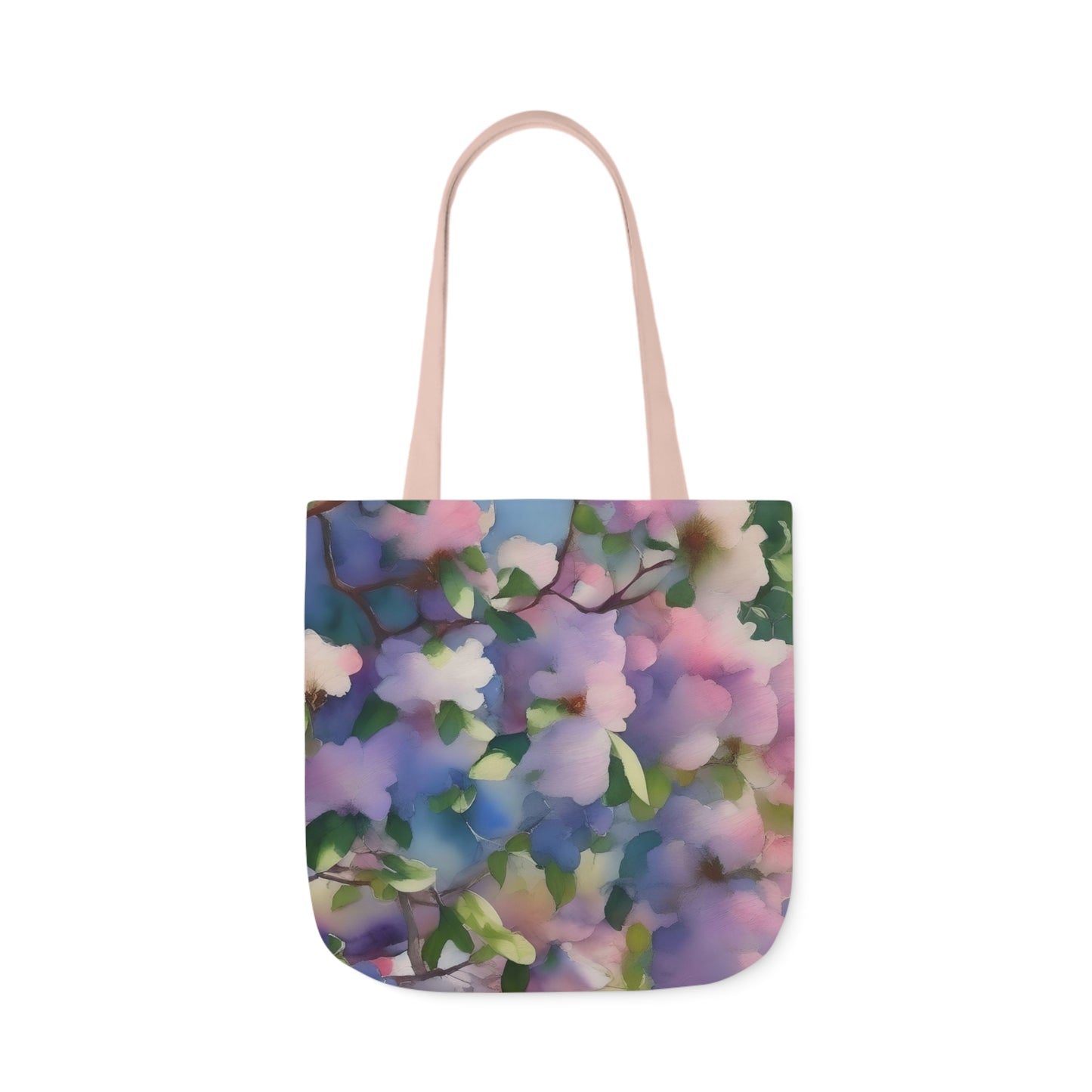 Spring Floral Canvas Tote