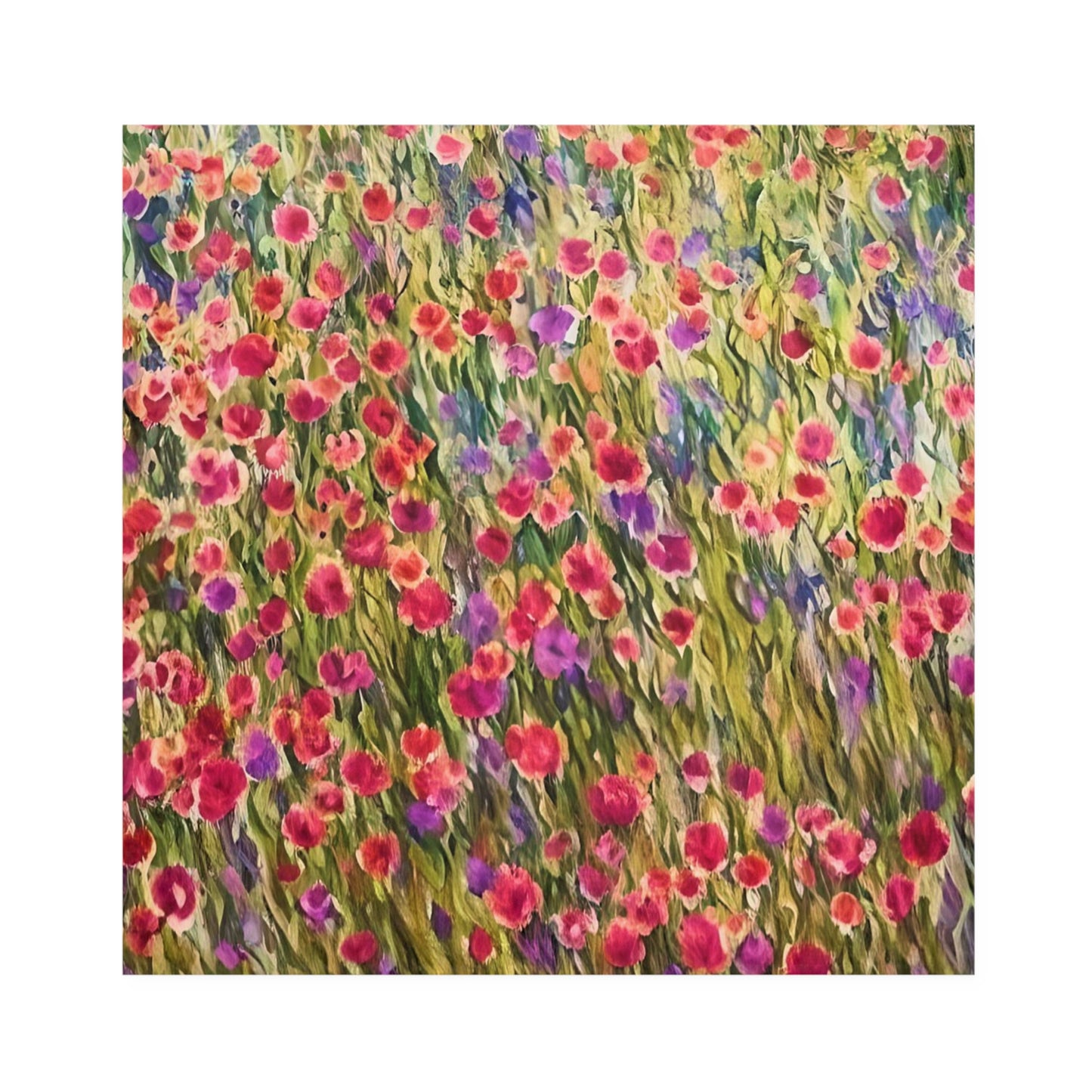 Impressionistic Wildflower Field Napkins