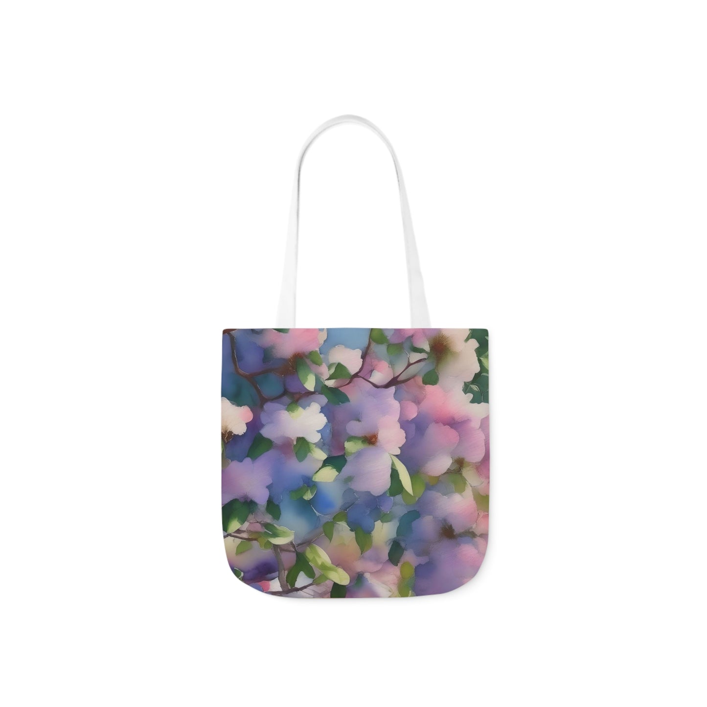 Spring Floral Canvas Tote
