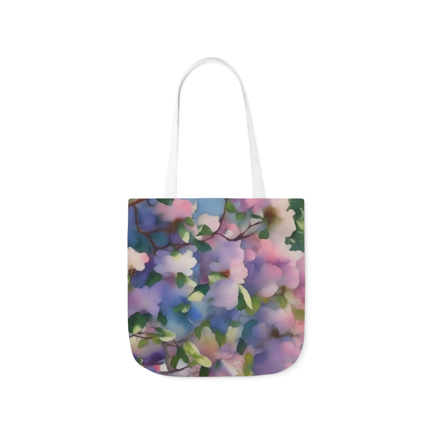 Spring Floral Canvas Tote