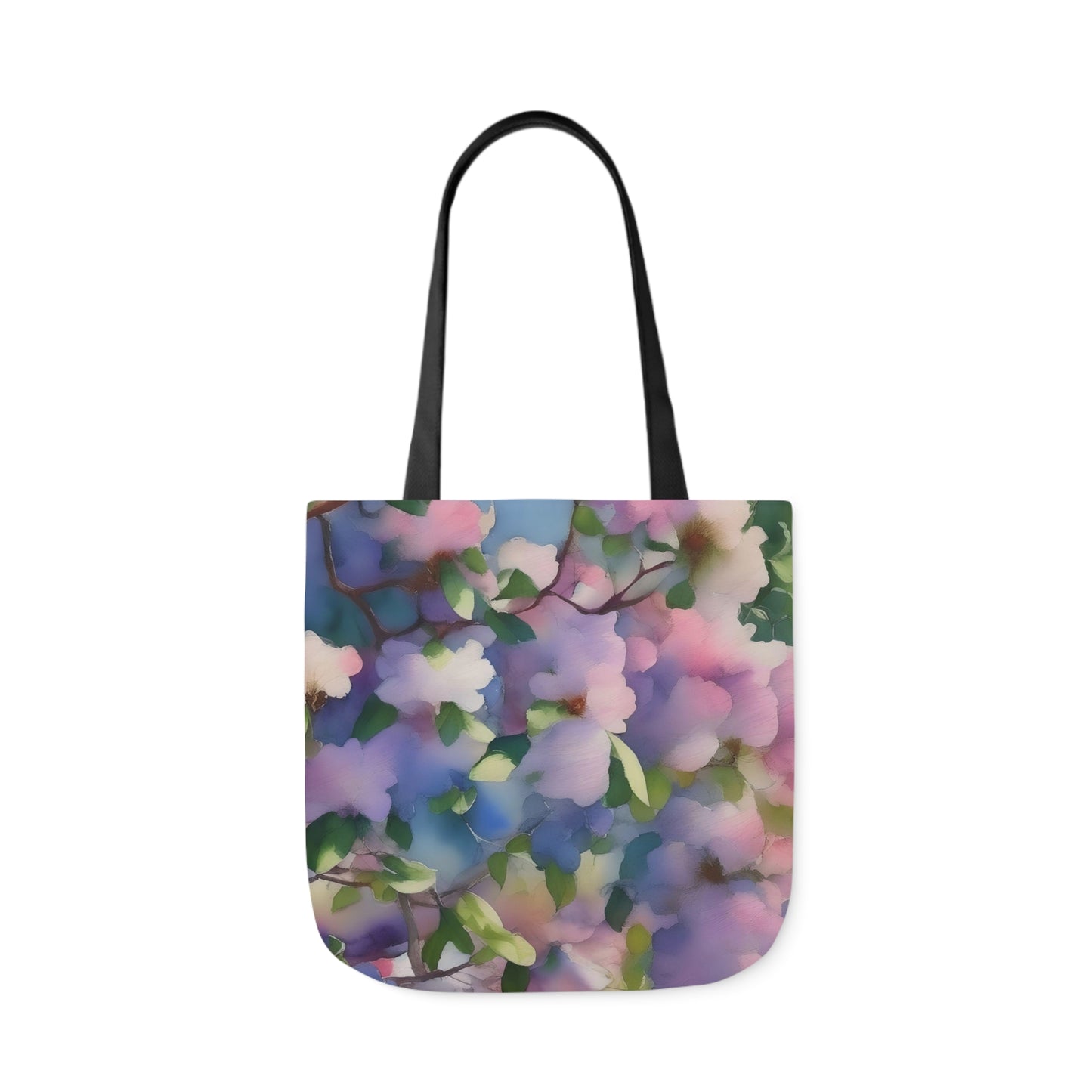 Spring Floral Canvas Tote