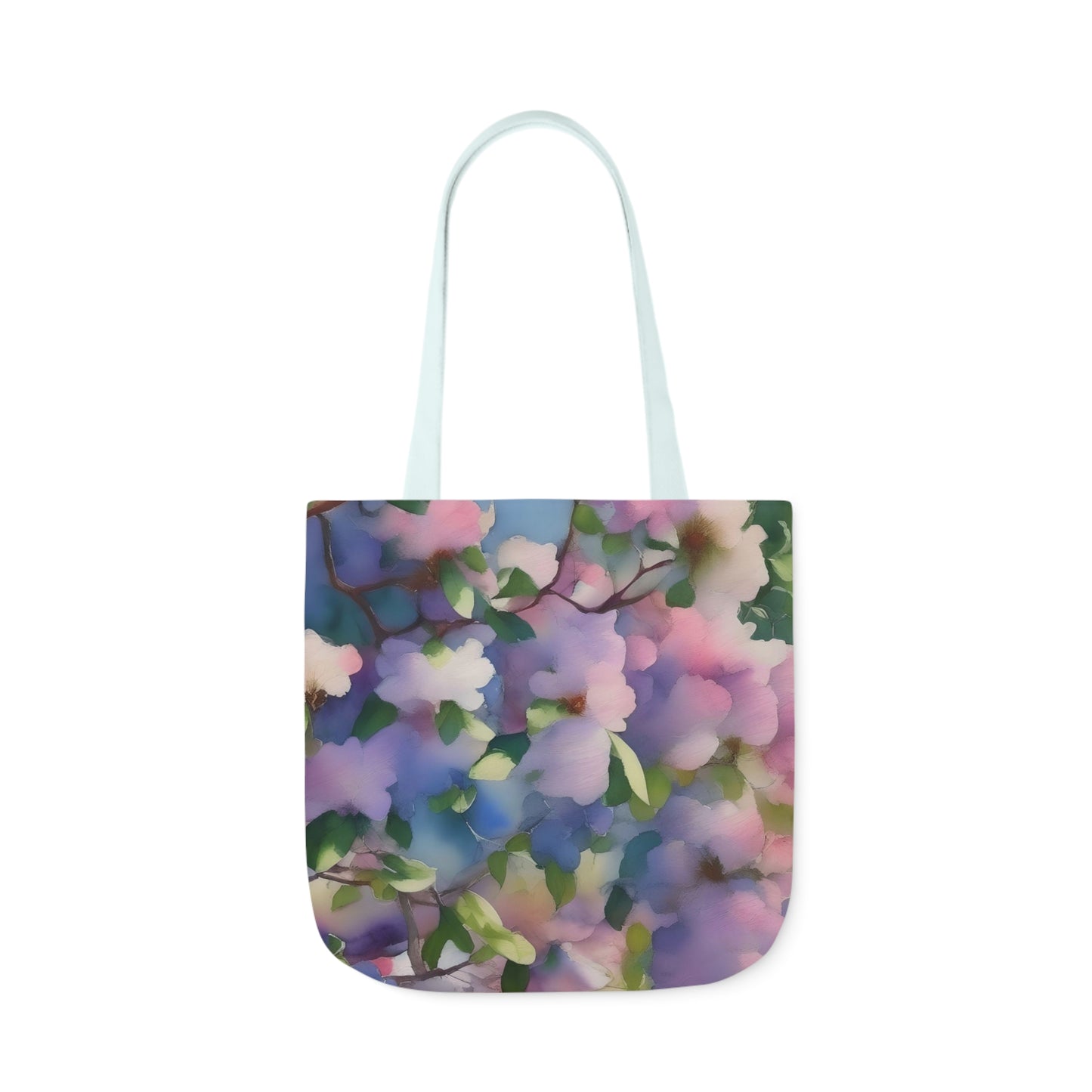 Spring Floral Canvas Tote