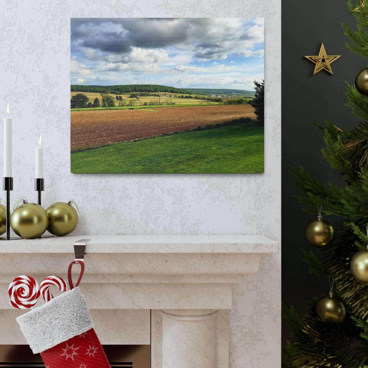 Planting Time on the Farm in Pennsylvania Canvas