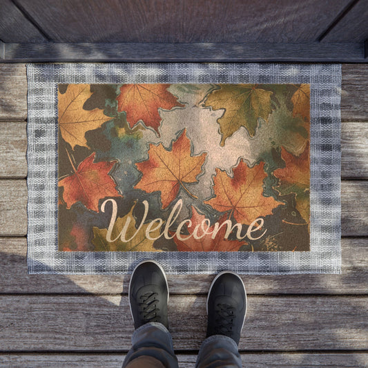 Fall Leaves Welcome Doormat