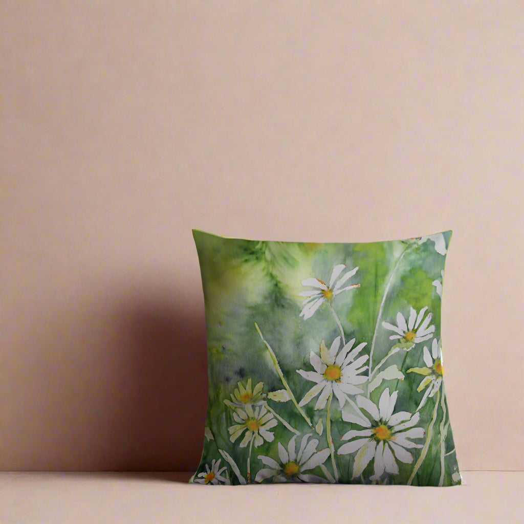 Dodie's Daisies Watercolor | Pillow