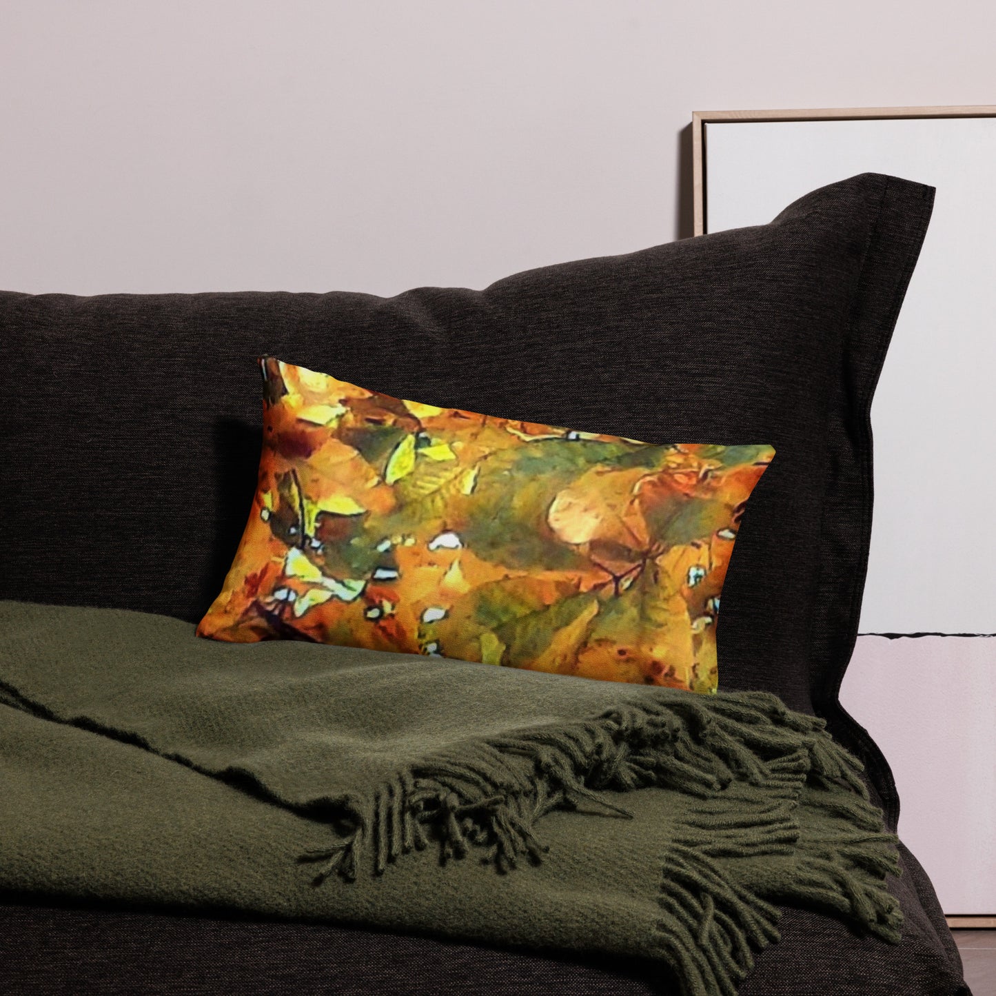 Fall Leaf Accent Pillow