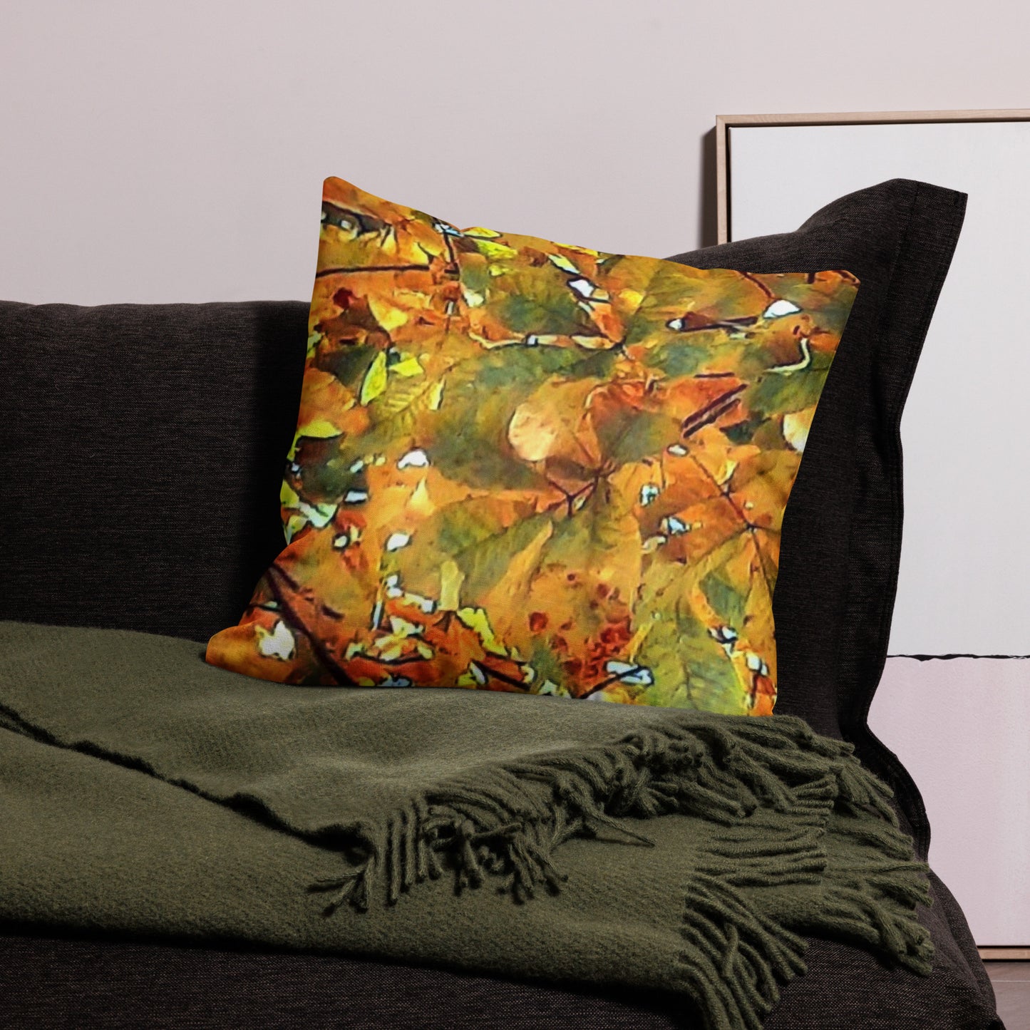 Fall Leaf Accent Pillow