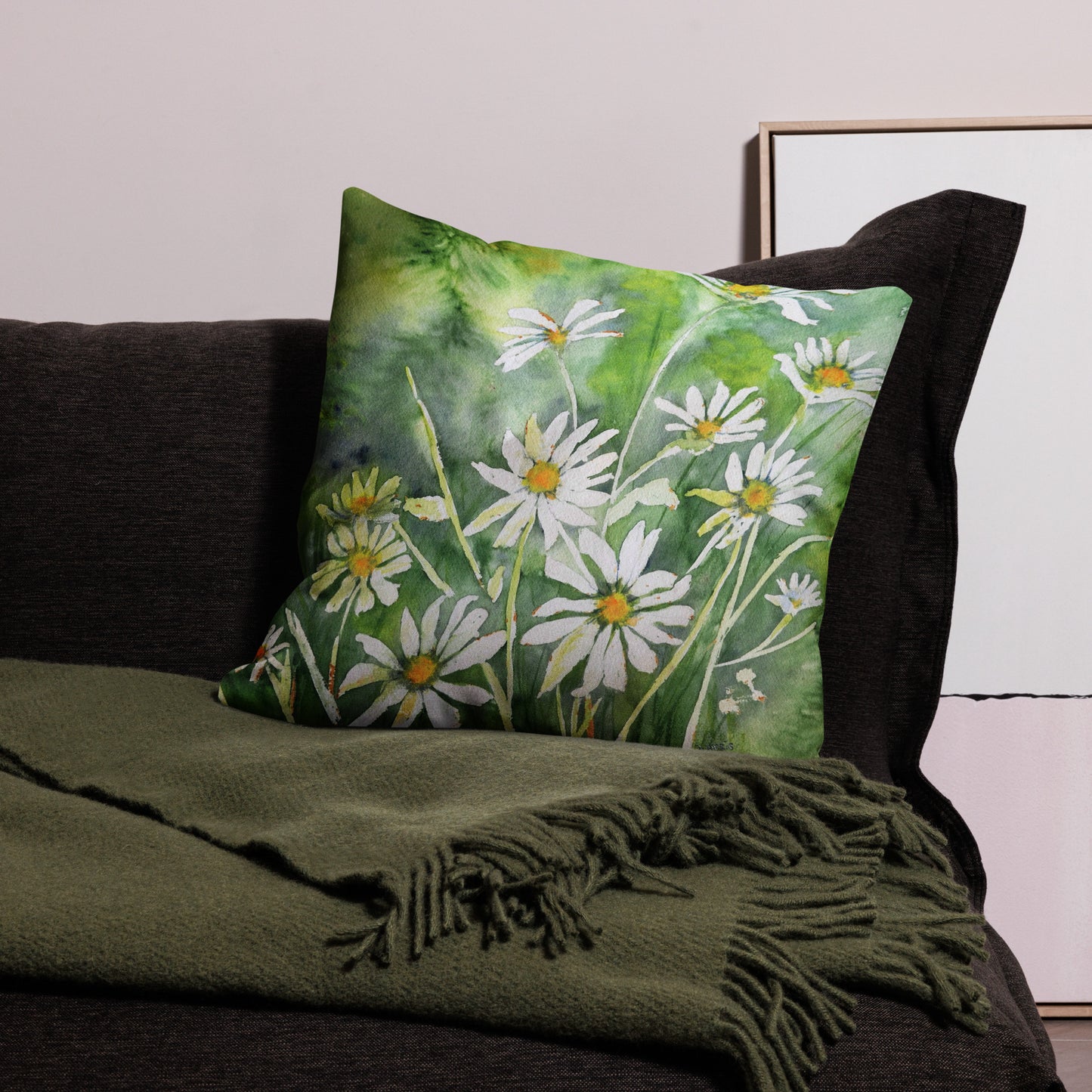 Dodie's Daisies Premium Pillow Case