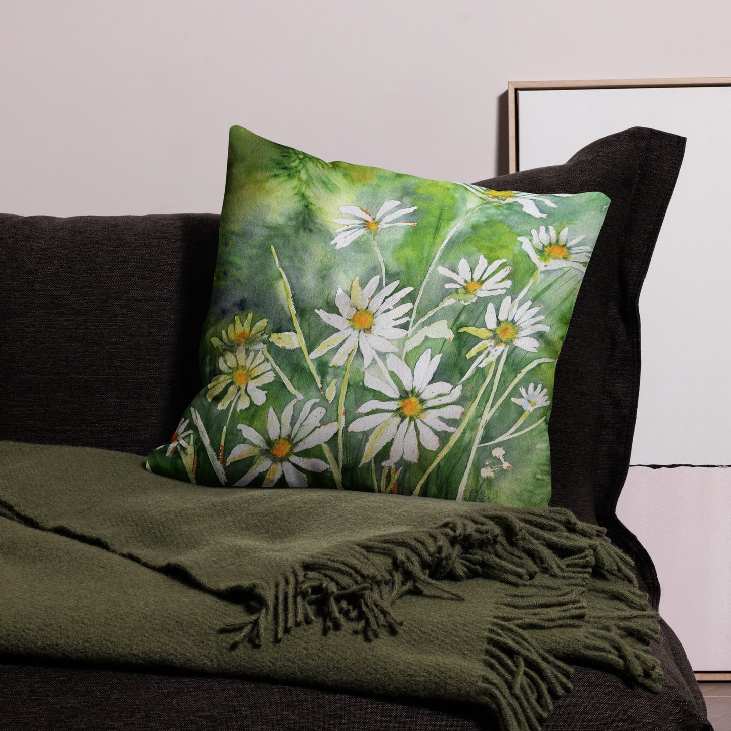 Dodie's Daisies Premium Pillow Case