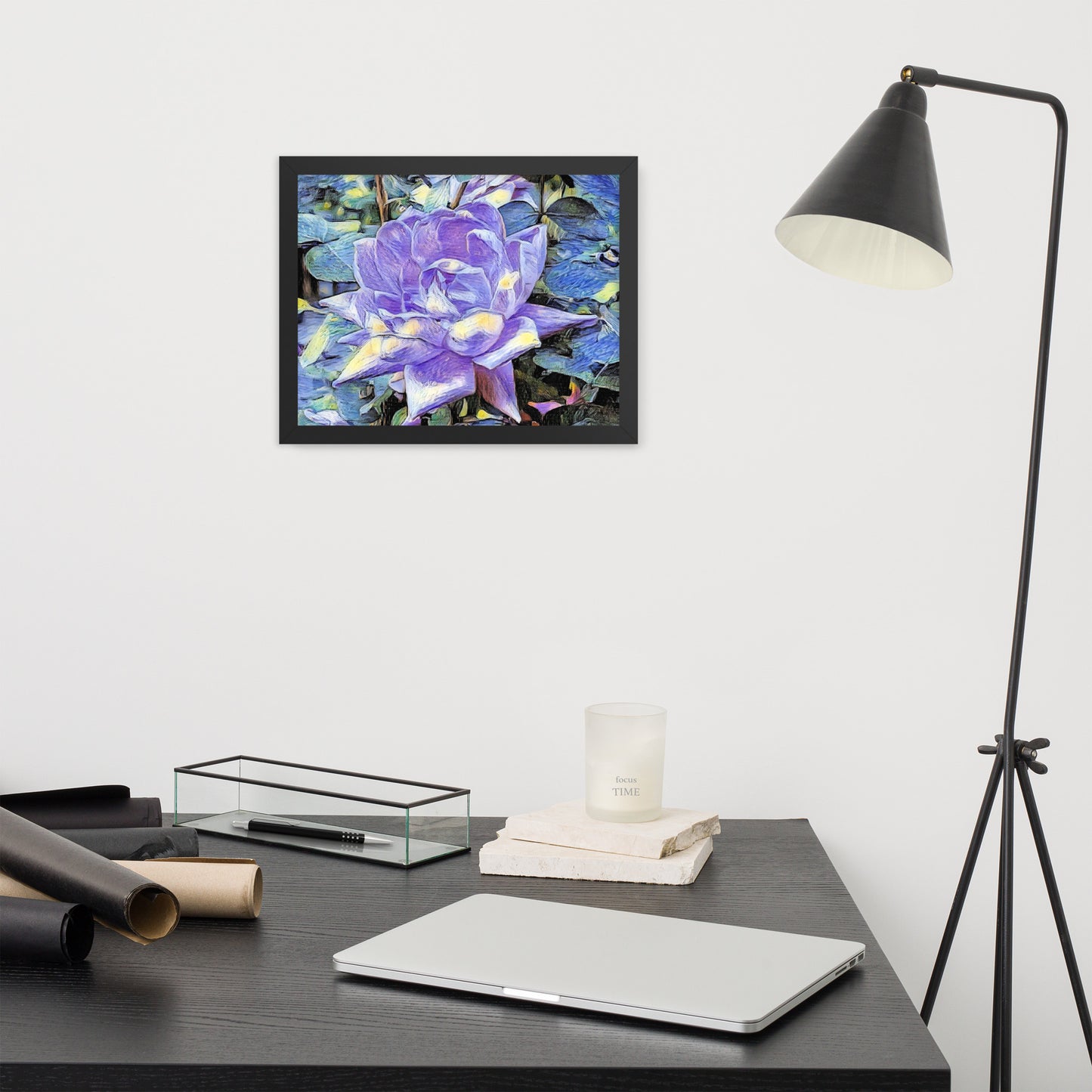 Purple Rose Framed Poster