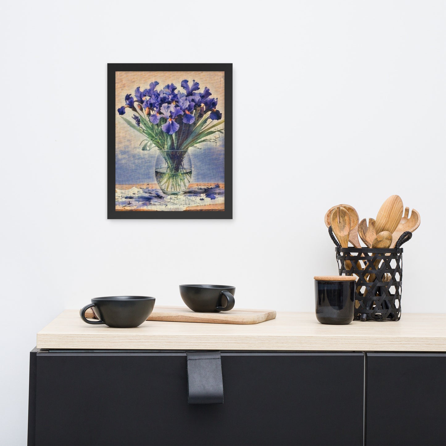 Iris Flowers Framed Poster-FREE SHIPPING