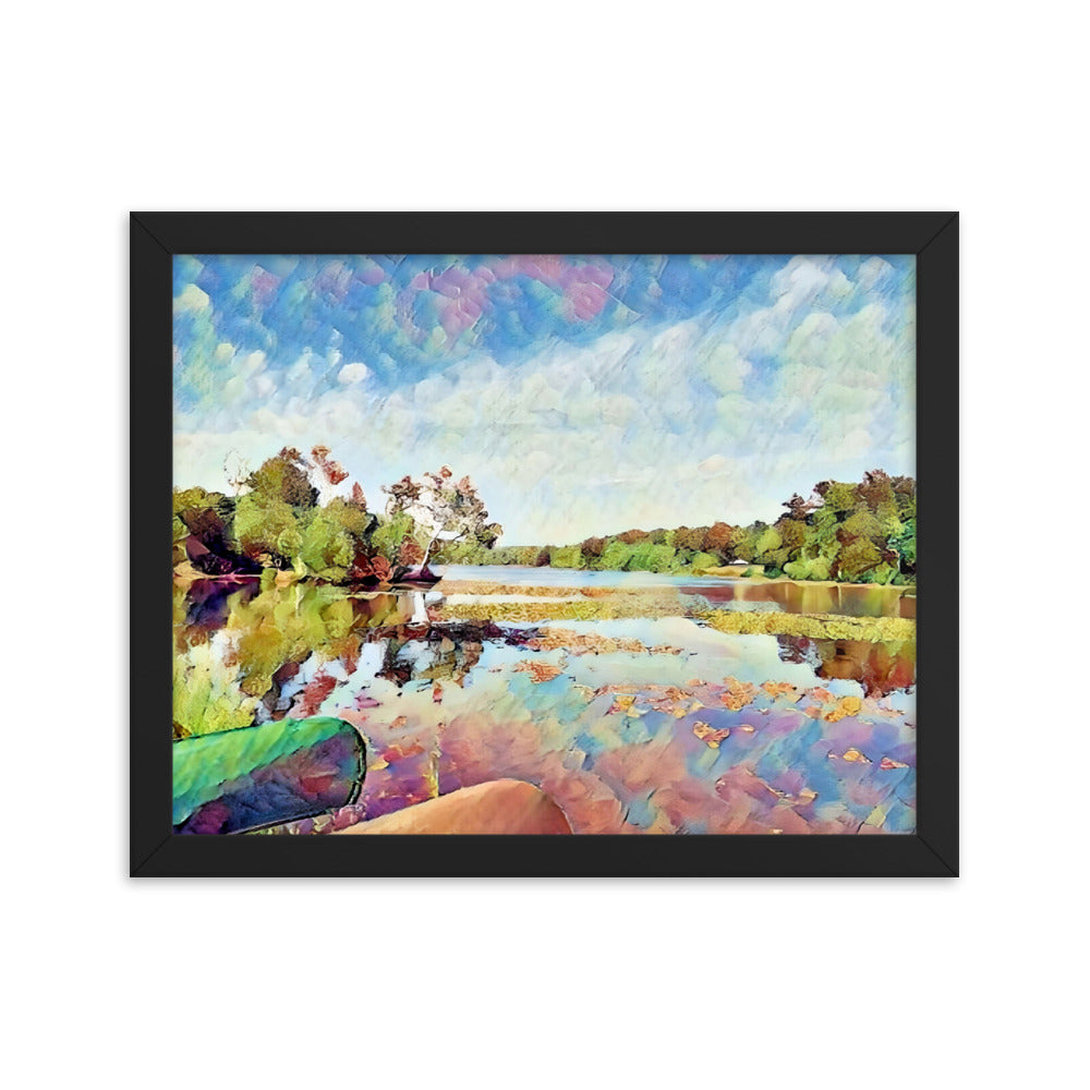 Lake Scene Framed Poster
