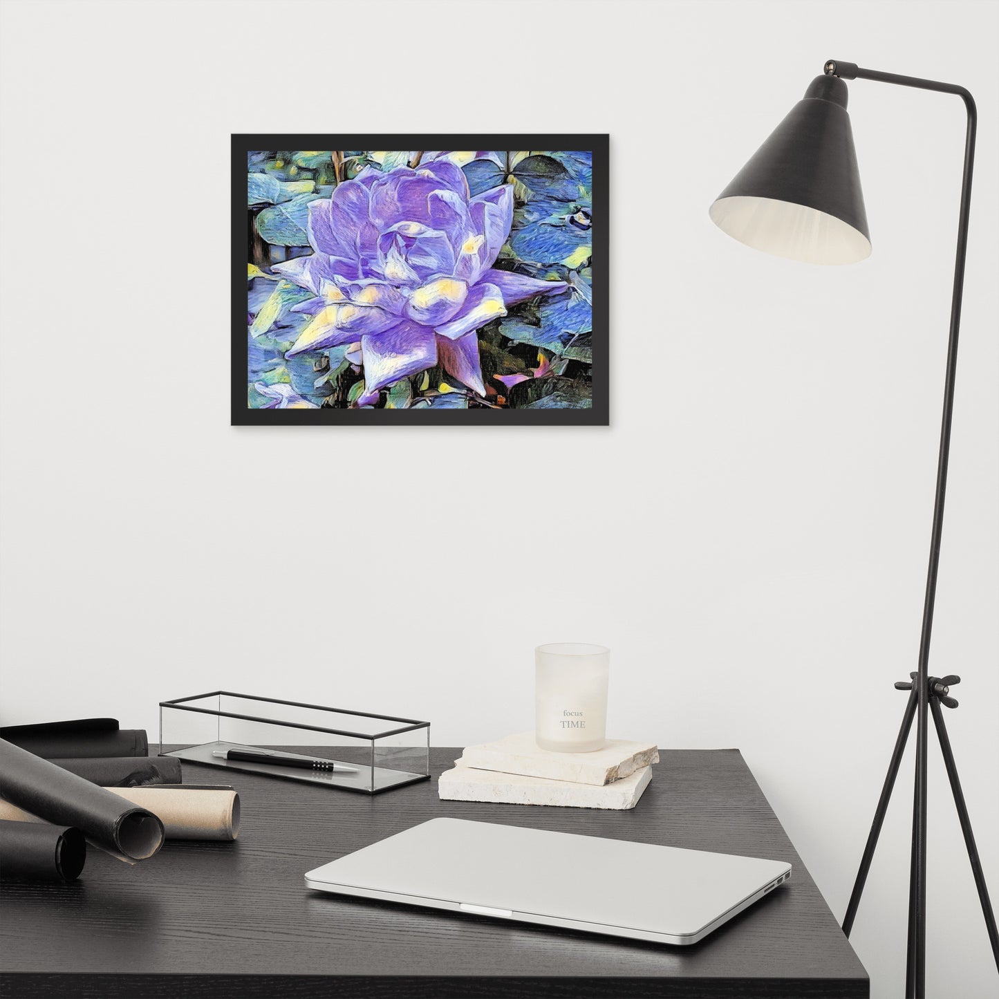 Purple Rose Framed Poster