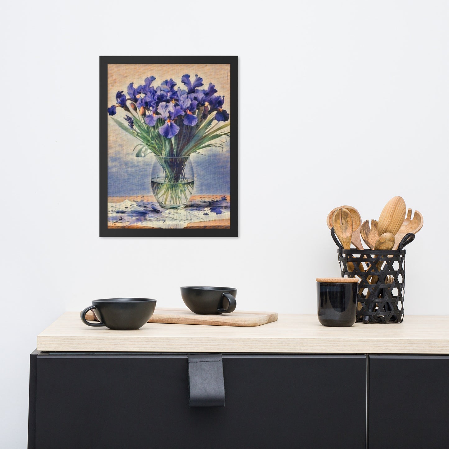 Iris Flowers Framed Poster-FREE SHIPPING