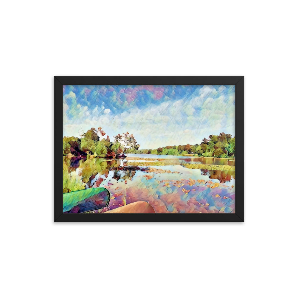 Lake Scene Framed Poster