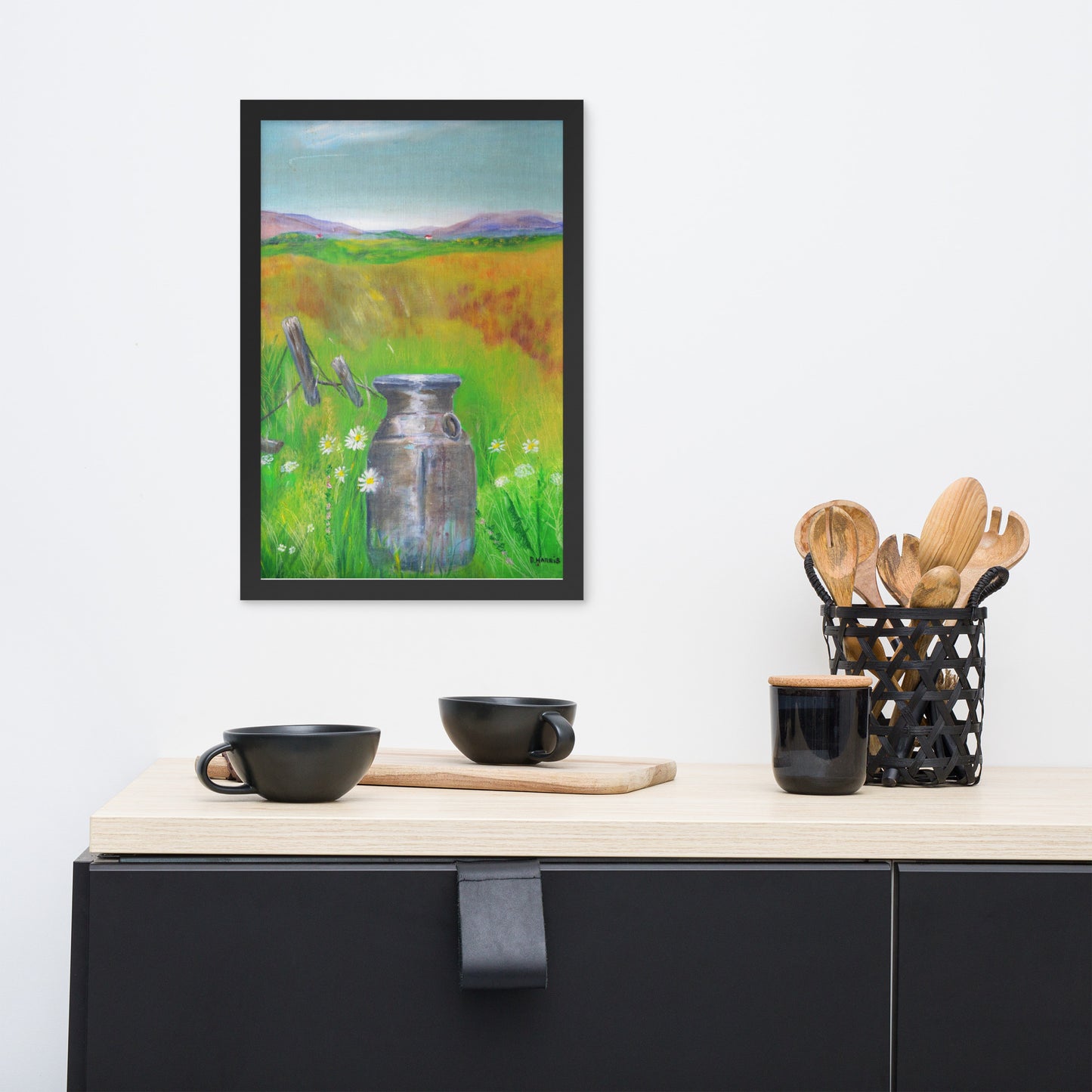 Dodie's Farm Scene Framed Poster